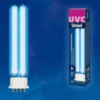 UNIEL Лампа бактерицидная ультрафиолетовая UNIEL ESL-PL-9/UVCB, 9 Вт, 2G7