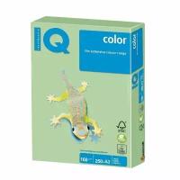 Бумага IQ color большой формат (297х420 мм), А3, 160 г/м2, 250 л, пастель, зеленая, MG28