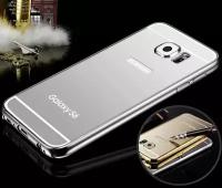 Чехол Luxury Aluminum для Samsung Galaxy S6 Edge (серебряный)