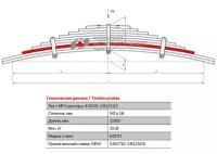 Лист №3 Рессора задняя для Урал 4320, 55571, 532361 9 листов