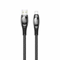 USAMS US-SJ368 U36 Lightning Digital Display Charging & Data Cable 1.2M black