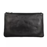 Клатч Gianni Conti 912201 black, с двумя молниями, черный