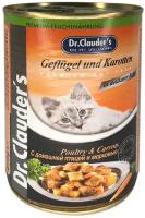 DR.CLAUDER’S для взрослых кошек с птицей и морковью в соусе (415 гр х 12 шт)
