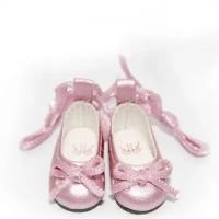 Ruby Red Galleria Ballet Shoe (Балетки с завязками: цвет розовый для кукол 16 см)