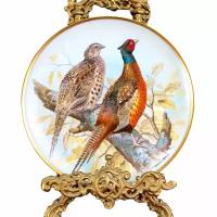 Декоративная тарелка Фазан, Common Pheasant, Дичь, Лимож, Limoges