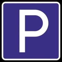 Дорожный знак 6.4 Парковка (парковочное место) Типоразмер II Тип Б