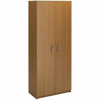 Шкаф для одежды двухдверный с выдвижной штангой МФ Виско Стиль/Орех, 820*430*2030 А-4/Орех