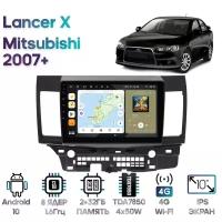 Штатная магнитола Wide Media Mitsubishi Lancer X 2007+ [Android 10, 2/32GB, 8 ядер, DSP, 4G]