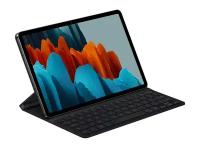 Чехол-клавиатура Samsung для Samsung Galaxy Tab S7 полиуретан черный (EF-DT630BBRGRU) чёрный