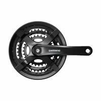 Система 3-48 Shimano TY501, 170мм, Кв, 48/38/28 с защитой, с болтами, черн