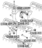 Опора шаров.задн.верхн.рыч. Chevrolet Epica 03-06, 1020V200R FEBEST 1020-V200R