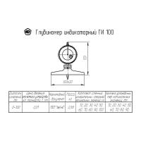 Глубиномер индикаторный ГИ-100 0,01 КРИН