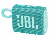 JBL GO 3 портативная А/С: 4,2W RMS, BT 5.1, до 5 часов, 0,21 кг, цвет бирюзовый