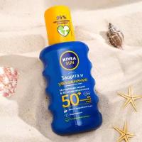 Солнцезащитный спрей Nivea «Защита и увлажнение» SPF 50+, 200 мл