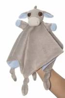 Мягкая игрушка Suki Li'l Peepers Pablo Blue Donkey Finger Puppet Blankie (Зуки Кукла-перчатка ослик Пабло голубой с одеяльцем из коллекции Гляделки)