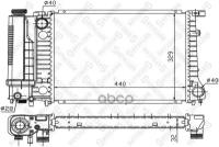 Радиатор Системы Охлаждения Без Ac Stellox арт. 10-25054-SX