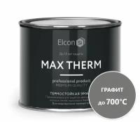 Эмаль термостойкая elcon 400г графит до +700С