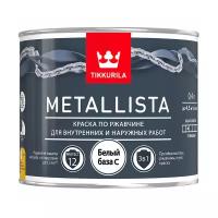 Краска для металла по ржавчине 3в1 Metallista TIKKURILA 0,4 л бесцветная (база С)