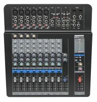 MixPad MXP144 малошумящий микшерный пульт. Входы микрофонные 6хXLR,,4х2RCA, 3хEQ, встроенный компрессор, фейдеры 60мм, 48 вольт фантомное питание, 463x457x150мм. вес 4,8 кг. SAMSON