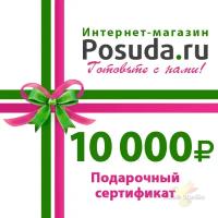 Подарочный сертификат 10000 руб. (пластиковая карточка)