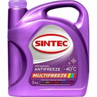 Антифриз Sintec Multifreeze G11, G12, G12+, G13, фиолетовый, -40°C, 5кг, арт. 800534