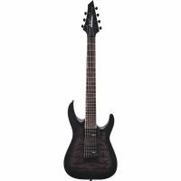 Jackson JS Series Dinky™ Arch Top JS22Q-7 DKA HT, Amaranth Fingerboard, Transparent Black Burst Электрогитары