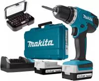 Дрель-шуруповерт Makita DF347DWEX9 аккум. патрон:быстрозажимной (кейс в комплекте)