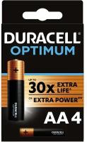 Батарейки щелочные DURACELL OPTIMUM AA 4 шт