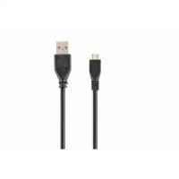 Кабель Cablexpert, microUSB - USB, 1 А, 3 м, черный