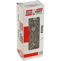 TECH-KREP Саморезы универсальные 35х4,0 мм (200 шт) желтые - коробка с ок