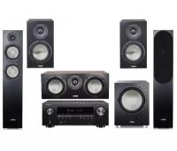 Комплекты 5.1- канальные Denon AVR-S960H + Canton GLE 70 black + GLE 20 black + GLE 50 Center makassar + Power Sub 10 black