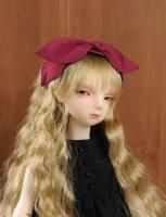 Dollmore MSD and SD - RDW Hairband Wine and Blue (Ободок с бантом для кукол Доллмор)