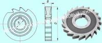 Фреза дисковая пазовая 100х14х32 Р18, Z =20 затылованная \