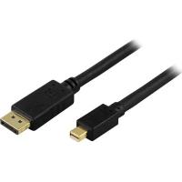 Кабель для монитора Deltaco DisplayPort - Mini DisplayPort, 3 м