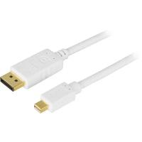 Кабель переходной Fuj:tech DisplayPort - Mini DisplayPort, белый, 1 м