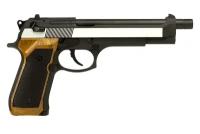 Пистолет WE Beretta M92 Long Silver Wood GGBB (GP304)