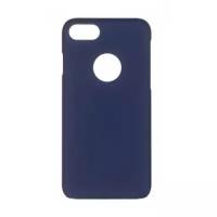 Прорезиненный чехол накладка iCover для iPhone 7 / 8 Rubber Navy/Hole, IP7-RF-NV