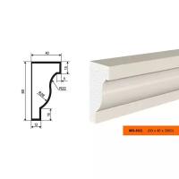Фасадный декоративный молдинг Лепнинапласт МВ-80/2