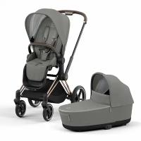 Коляска 2в1 Cybex Priam IV Rose Gold, Soho Grey