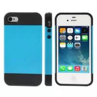 Чехол накладка Slim Armor Series для iPhone 4/4S (Blue)