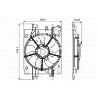 Вентилятор радиатора кондиционера VALEO 696550