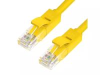 Сетевой кабель GCR UTP 24AWG cat.5e RJ45 T568B 4m Yellow GCR-LNC02-4.0m