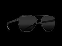 Титановые солнцезащитные очки GRESSO Copenhagen - квадратные / черные