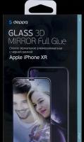 Deppa Защитное стекло Deppa Mirror для Apple iPhone XR 3D Full Glue (черная рамка)