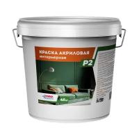 Краска интерьерная Гамма, акриловая, белоснежная, 45 кг