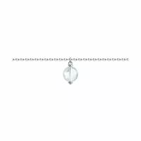 Серебряный браслет Diamant online 205967 с кристаллом Swarovski, Серебро 925°, 17