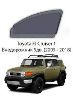 Каркасные автошторки на передние окна Toyota FJ Cruiser 1 Внедорожник 5дв. (2005 - 2018) J15