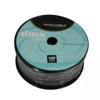 American DJ AC-DMXD5/100R DMX кабель 0.25 мм2, жилы изолированные в общем медном экране + алюминиевая фольга, в общей ПВХ. O5.4мм; цвет: черный. В катушке 100м