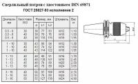 Патрон сверлильный Самозажимной бесключевой с хвостовиком 7:24 -40, ПСС-8 (0,5-8мм, М16) для ст-ков с ЧПУ (SK-40) \