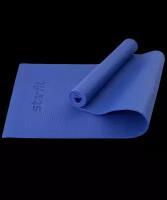 Коврик ЦБ-00001561 для йоги и фитнеса FM-101 PVC 173x61x0,8 см тёмно-синий STARFIT